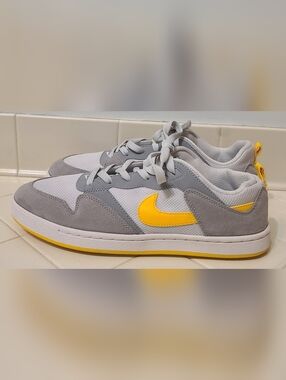 Nike SB Alleyoop Particle Grey University Gold Women's Size 10